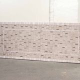 Large Denisco Style Vintage Design Ceramic Tiles Coffee Table + Chrome Base