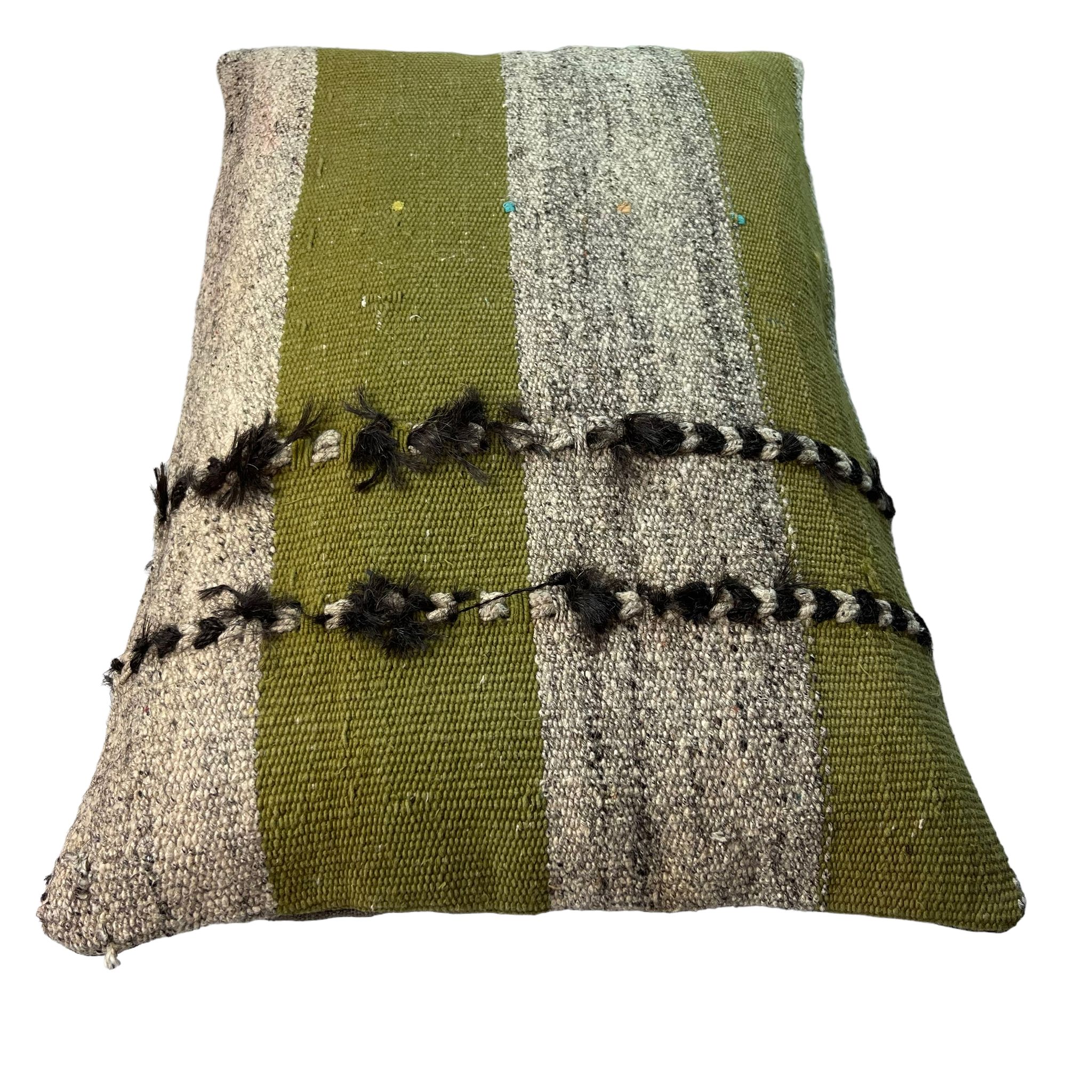 Housse de coussin vintage turque faite à la main, 40 x 60 cm