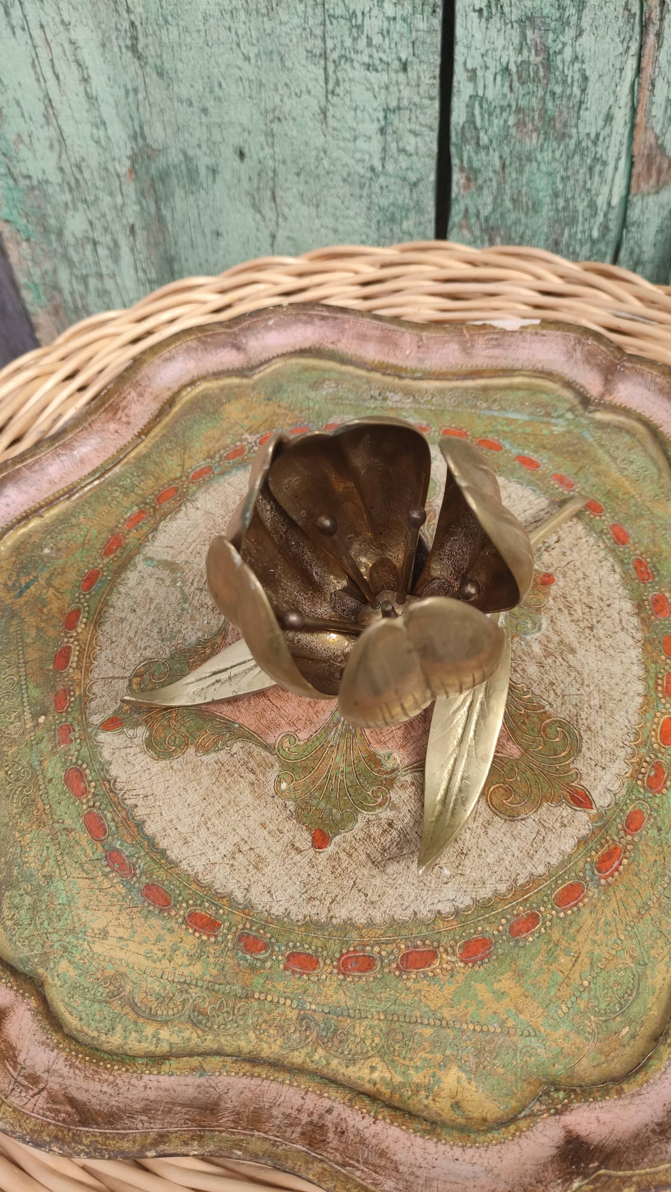 Vintage brass ashtray