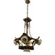 Italian liberty gold gilded chandelier