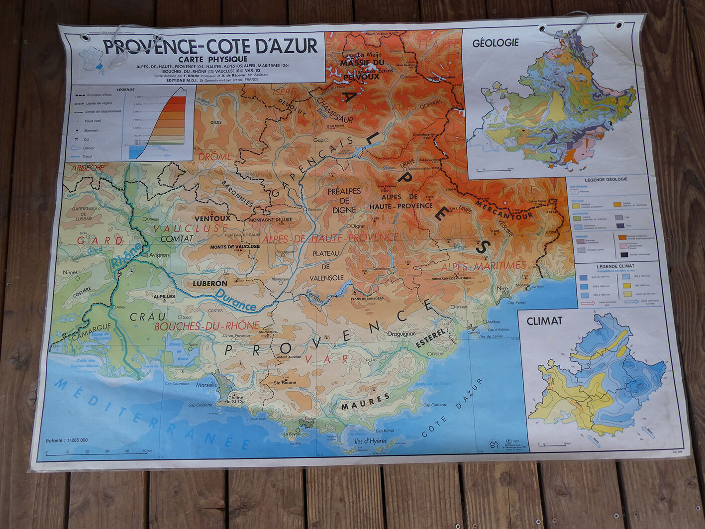 School map "Provence - Côte d'Azur"