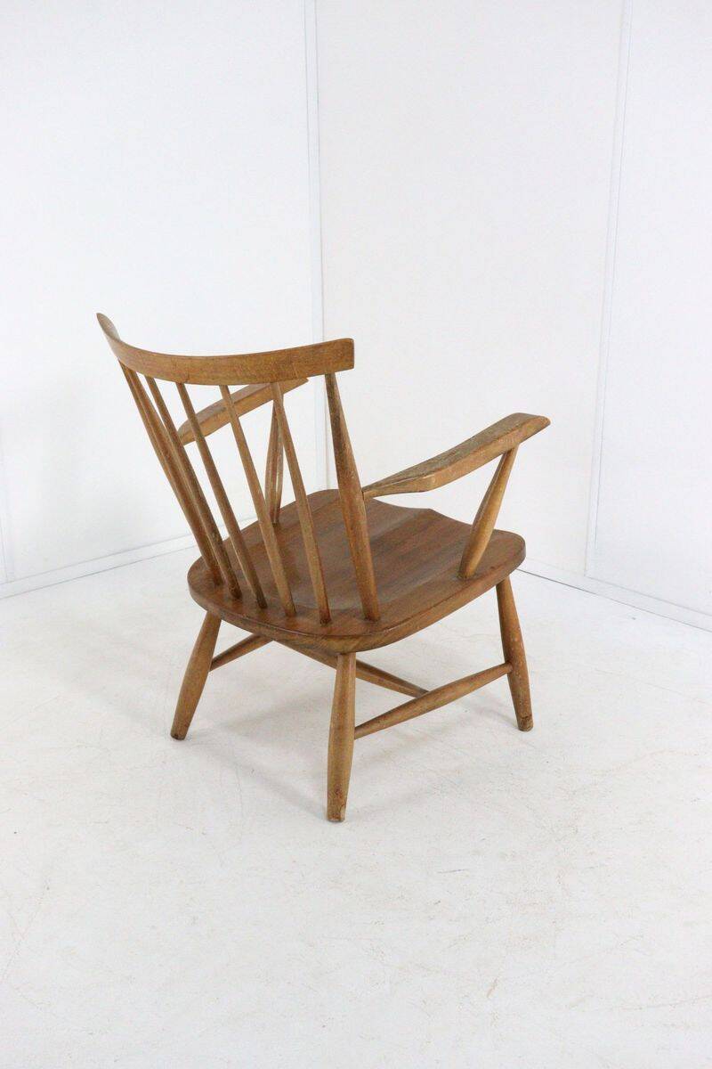 Vintage Dutch design spindle chair