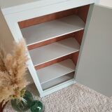 Old small green water cabinet