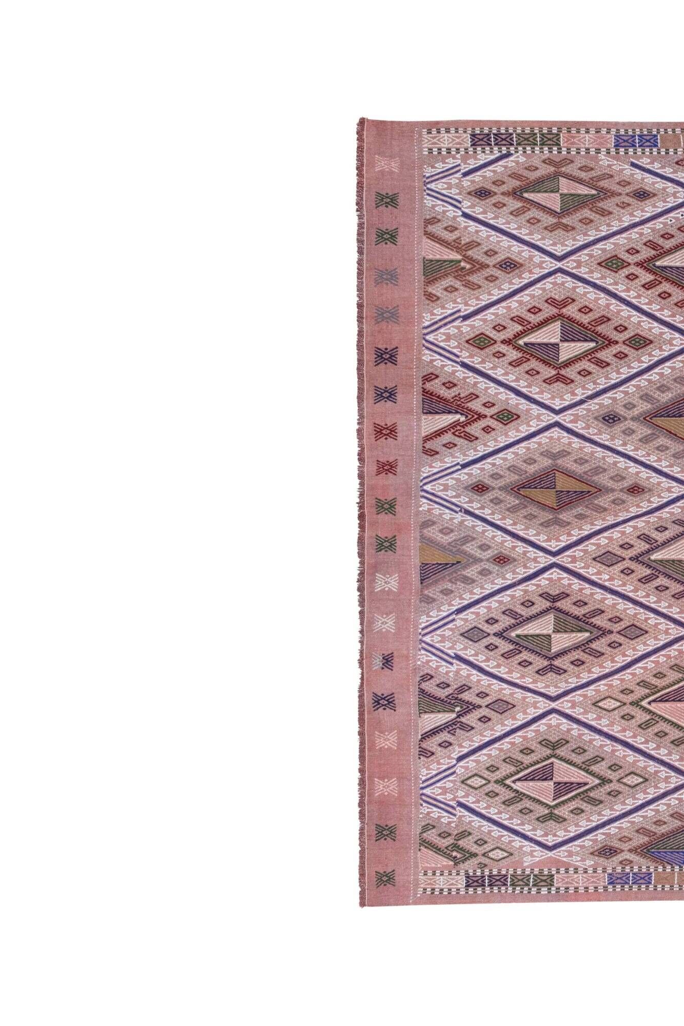 Vintage Turkish kilim, handwoven, 170x217 cm.