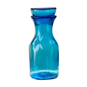 The blue glass decanter