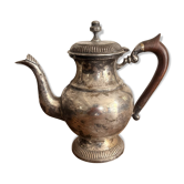 Antique Coffee Pot Teapot Louis XV Silver-Plated Metal 20th Century Coffee Set