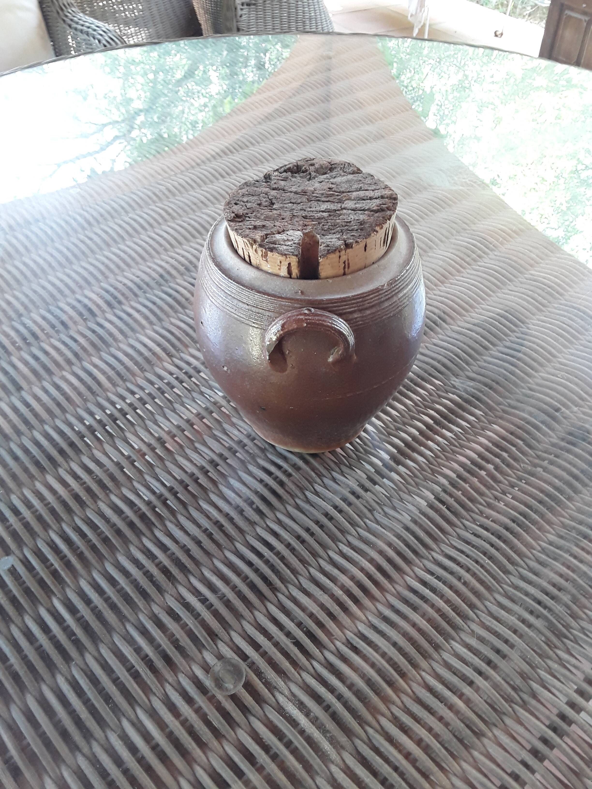 Old stoneware pot