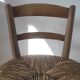 Vintage wooden and straw bar stool — Brutalist Style / Perrian