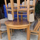 Set of 6 chairs and 1 round table