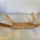 Wall-mounted bamboo coat rack