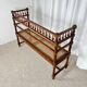 Antique banquette in Louis XIII style, turned wood with caning, late 19th to early 20th century.