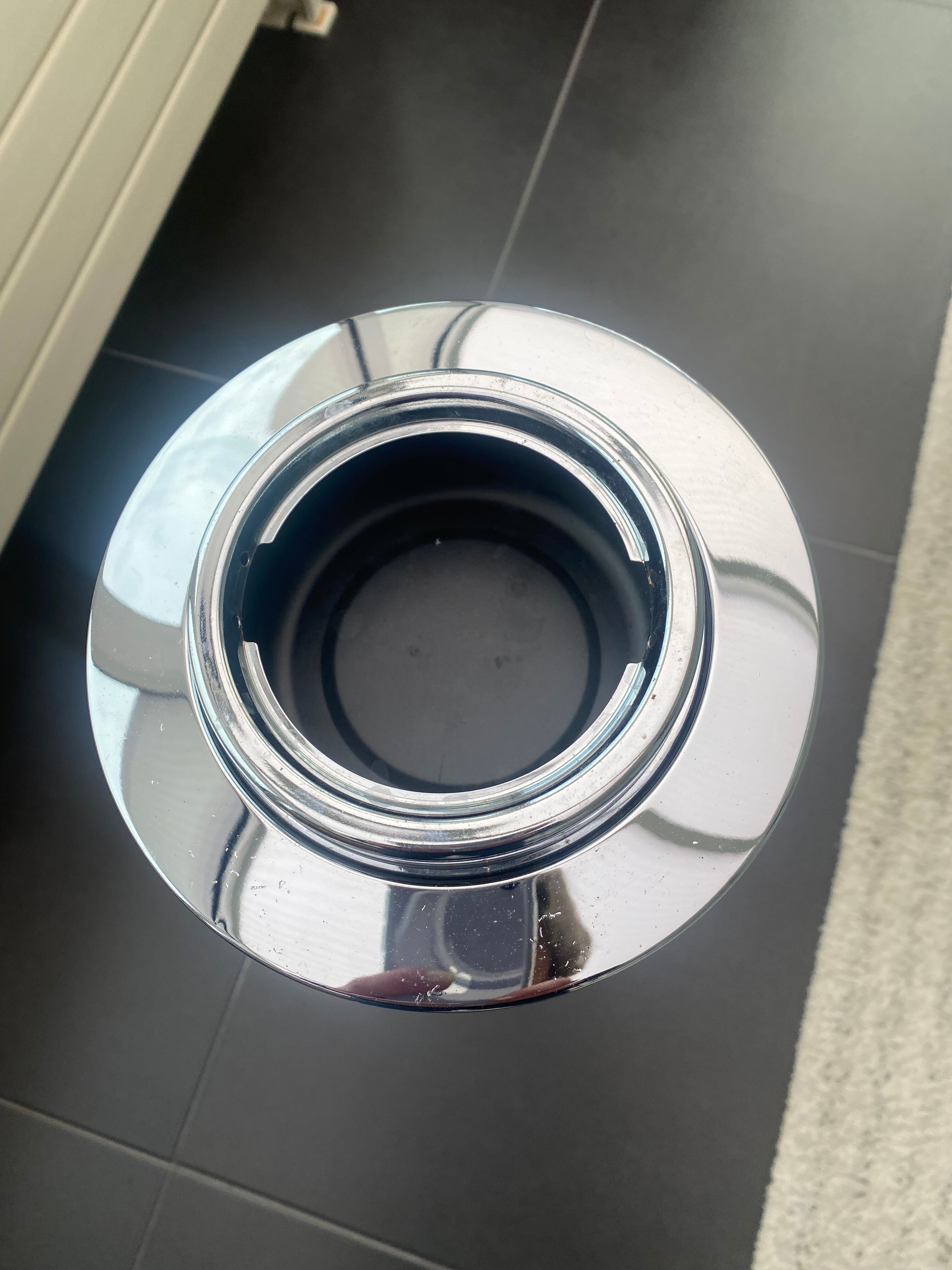 Vintage 70 metal ashtray space age