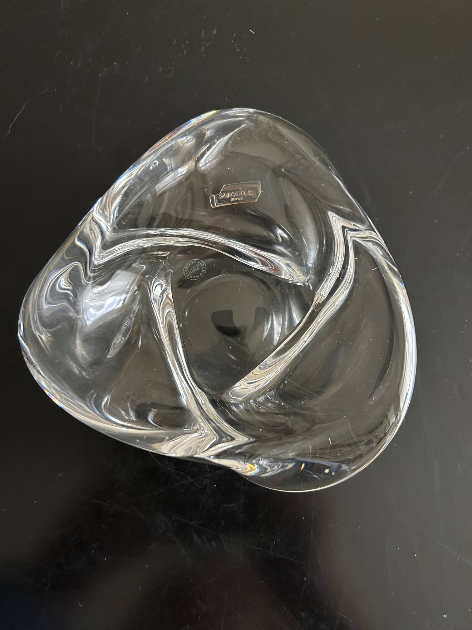 Saint Louis crystal pocket tray
