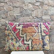 Vintage Berber kilim cushion cover: Moroccan wool cushion 60x40cm