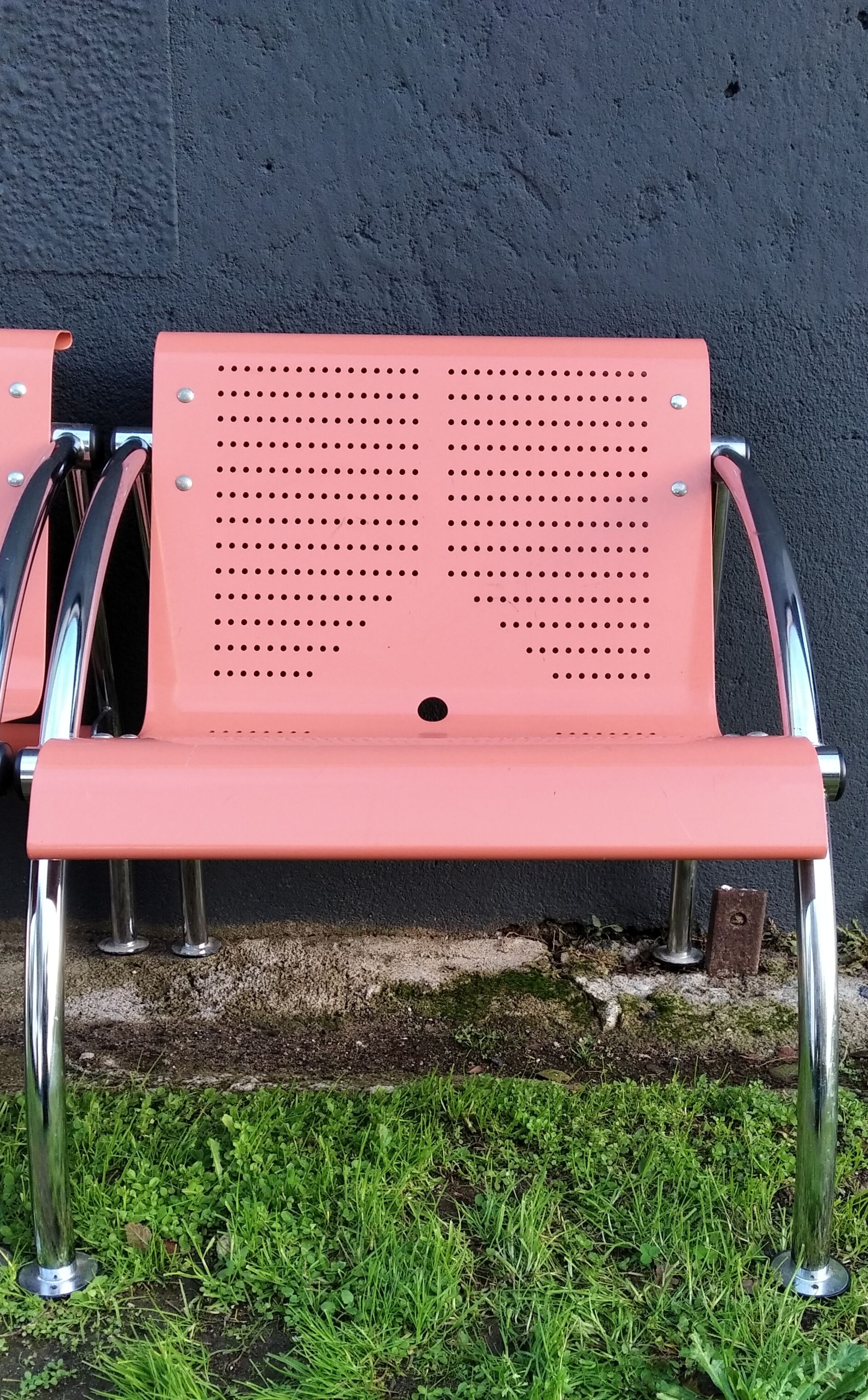 Metal waiting chairs