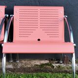 Metal waiting chairs