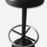Black cast iron bar stool