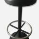 Black cast iron bar stool