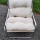Pair of armchairs from the 70s chrome tubes and cotton canvas