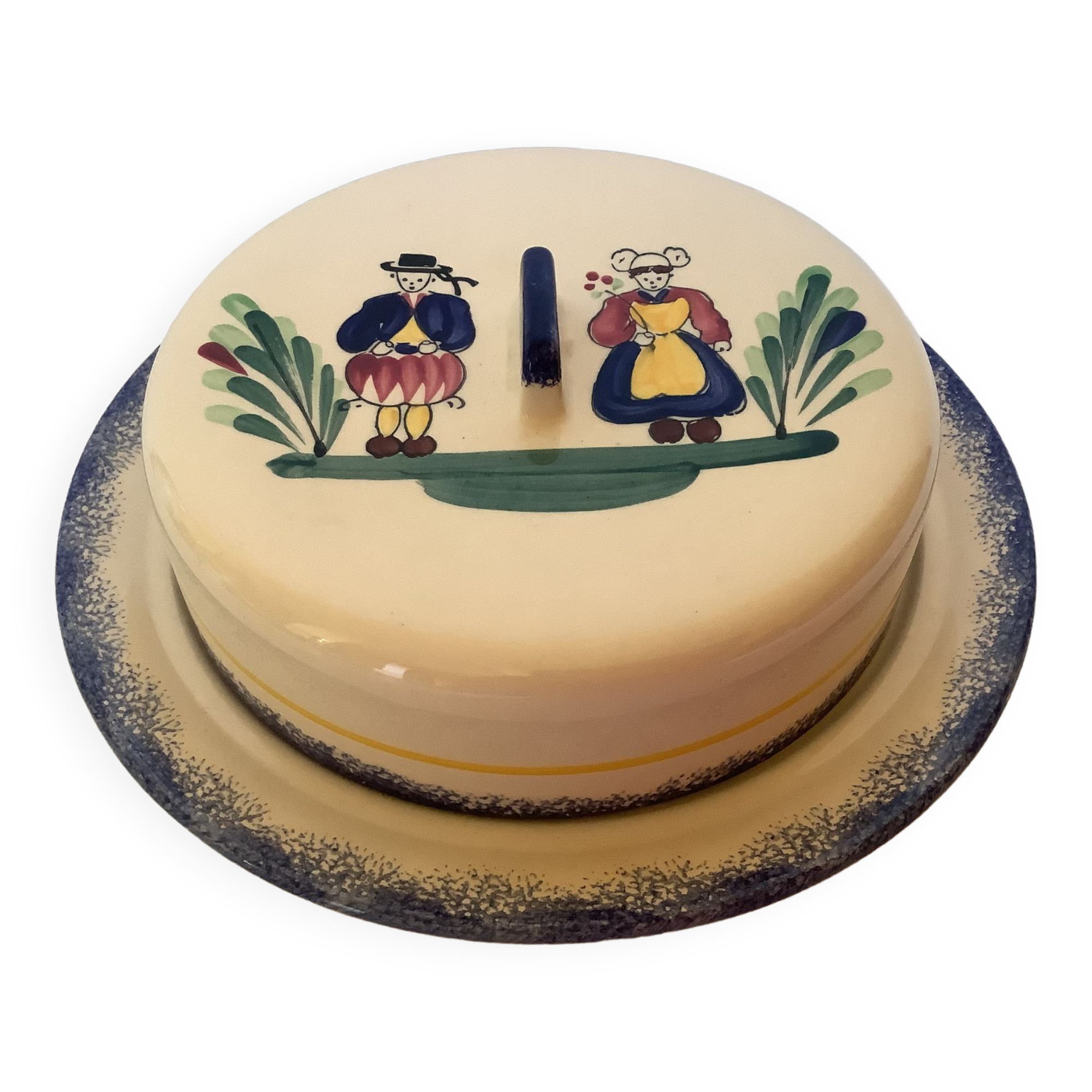 Breton earthenware cheese bell