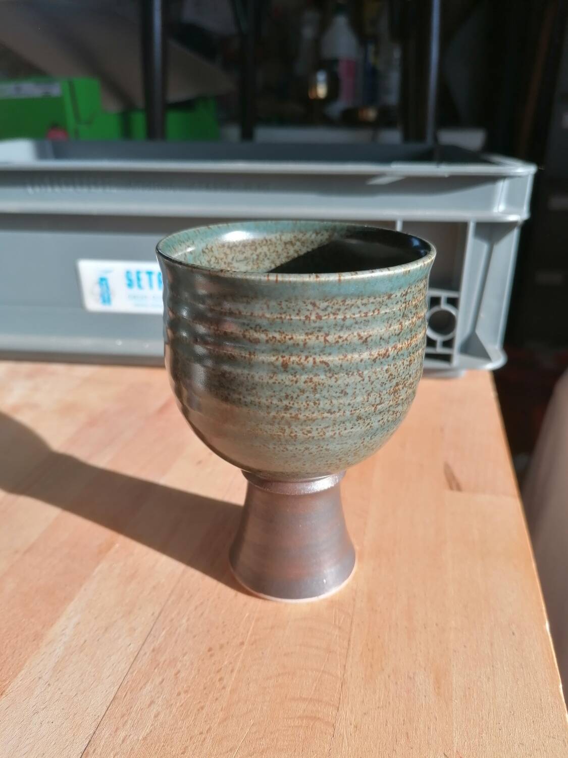 Original signed stoneware tumbler cups.