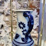 Vintage stoneware pitcher signed La Roche