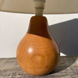 Wooden pear lamp 1980