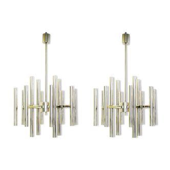 Pair of chandeliers candlesticks to 24 lights - C. 1970