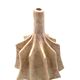 Organic modern white earthenware vase, France 1970s