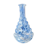 Blown glass bottle, Clichy glassworks, 20th century