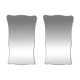 Pair of mirrors in the style of Gio Ponti. Work from the 1980s.