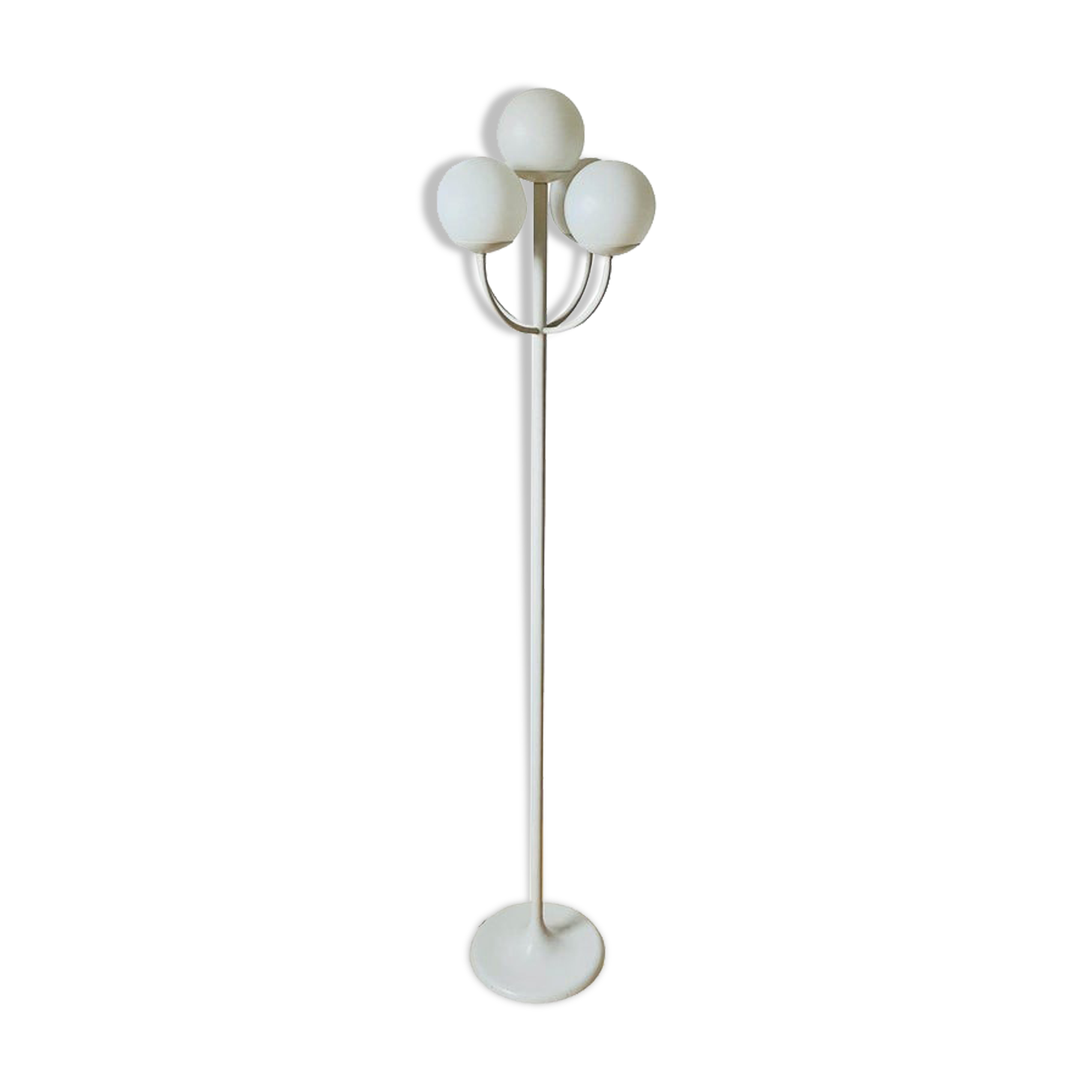 Kaiser white floor lamp, Germany, 1960s