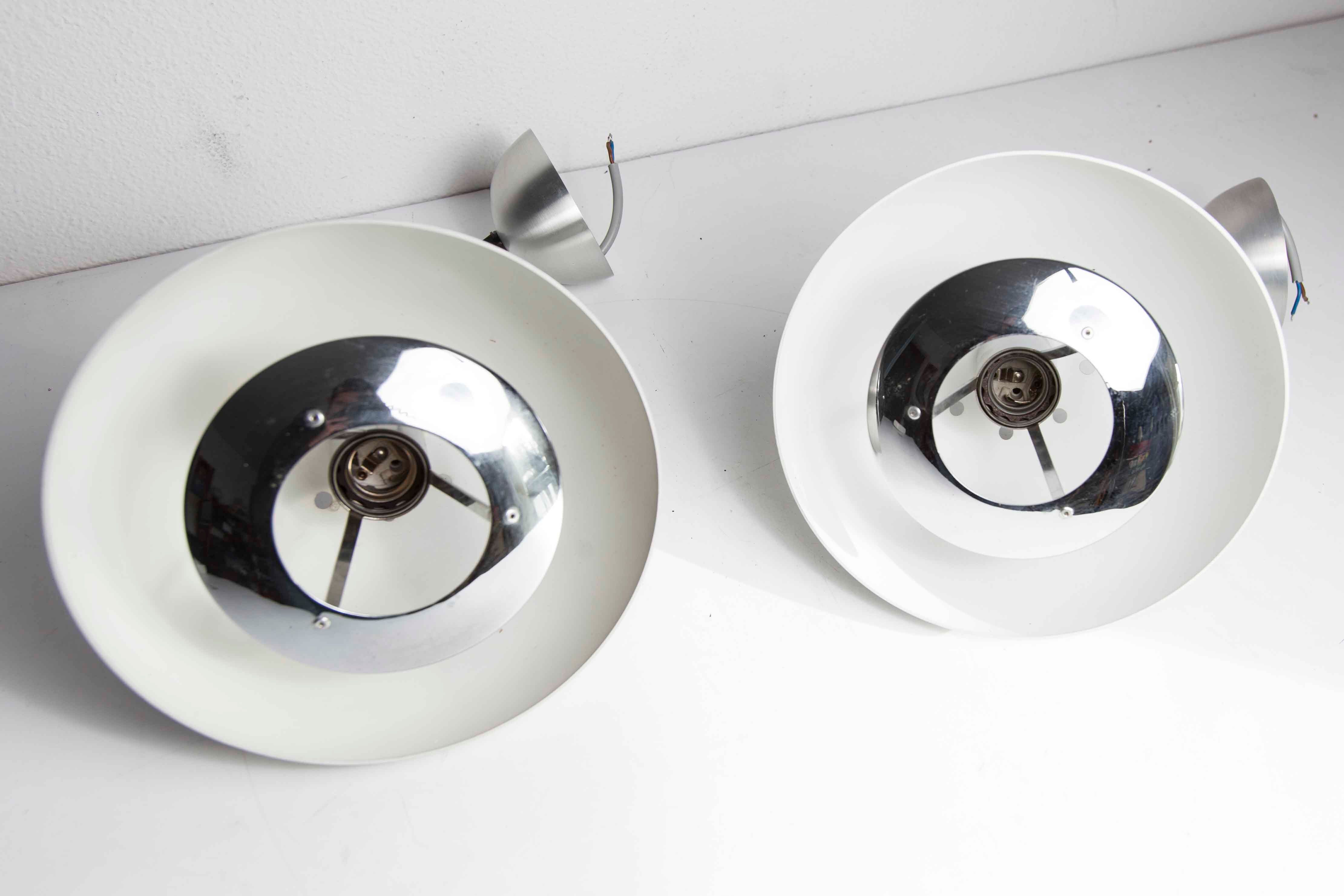 Pair of hanging lamps Jean Gandelin 1970