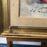 flower vase of a bouquet. Oil on canvas signed by Jean-Jacques Foulon (1923-1980)