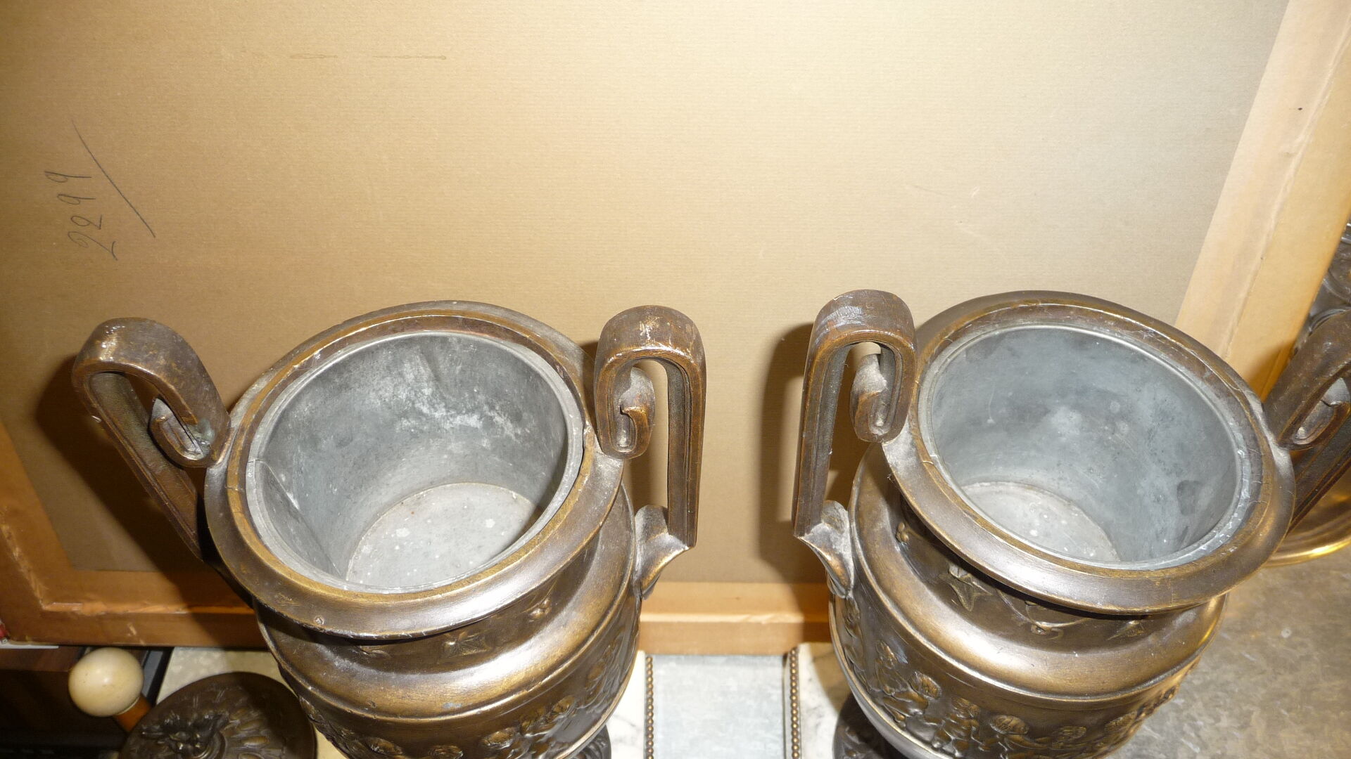 cherub vases