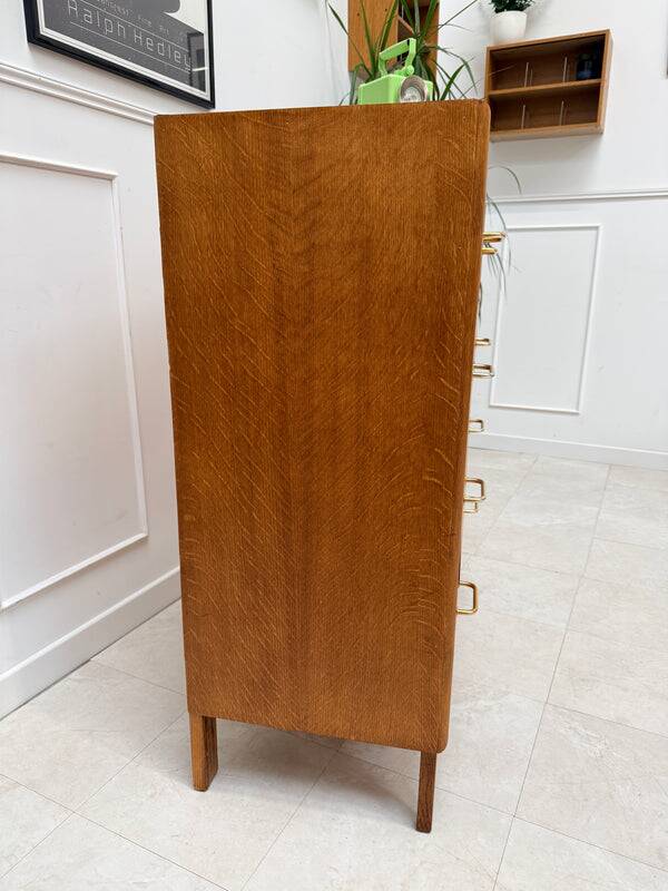 Vintage chest of drawers with tapered legs
