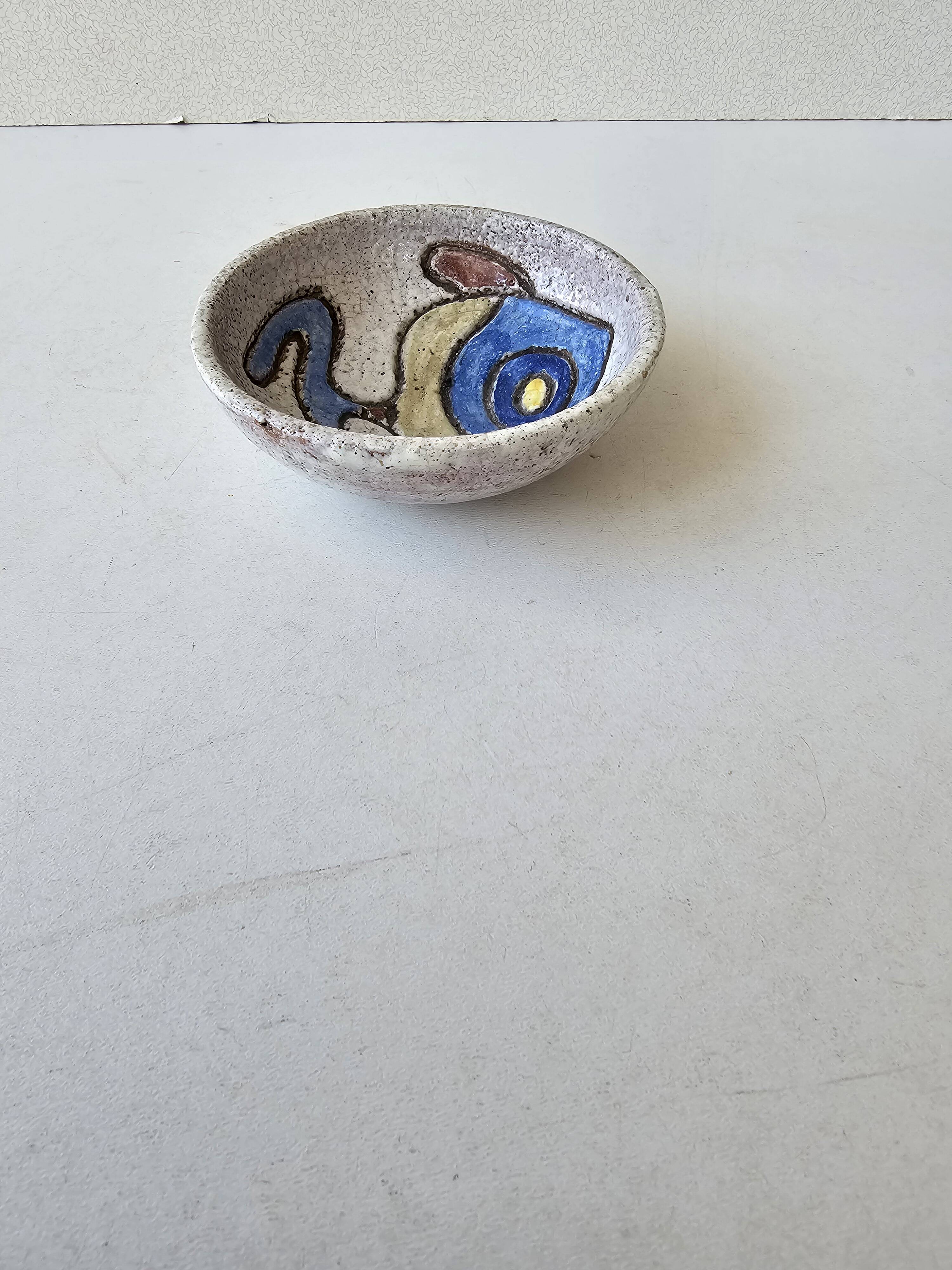 Ceramic zoomorphic ashtray Fish in the spirit of The Argonauts Bonnet