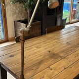 Old industrial lumina lamp from telescopic articulated factory workshop "year 50.
