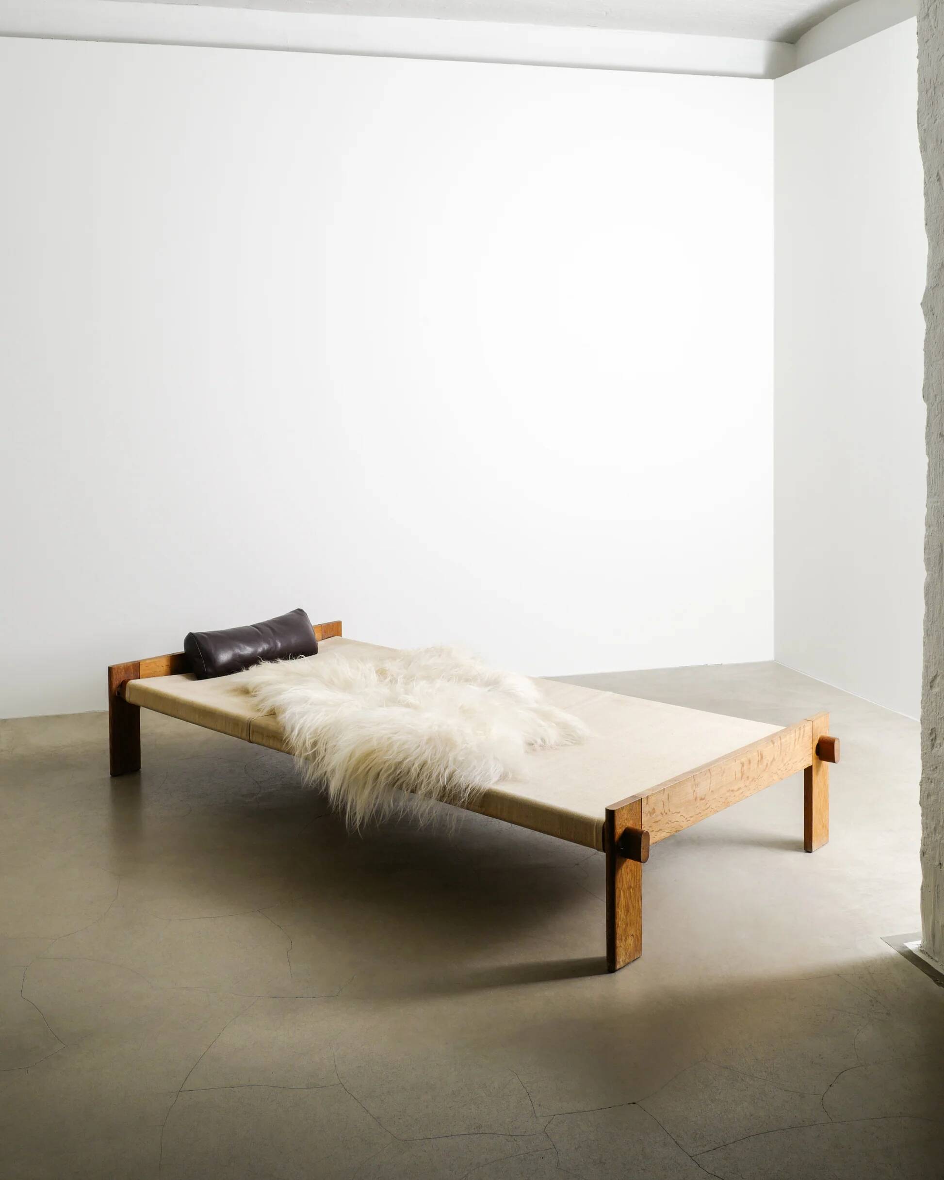 Danish Mid Century Low Daybed by Tage Poulsen, 1950s