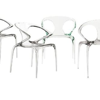 Set of 4 ava bridge roche bobois chairs