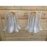 Pair of Murano glass wall sconces