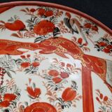 Antique Kutani porcelain plate (Meiji period, 19th century)