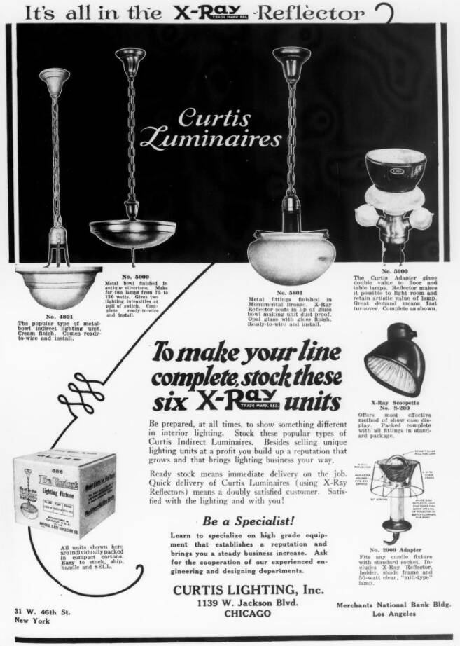 Art deco pendant light in metal, opaline and mercury glass by curtis lighting - 1920s/30s