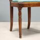 Antique Louis-Philippe walnut chairs with upholstered seats, 19th century.