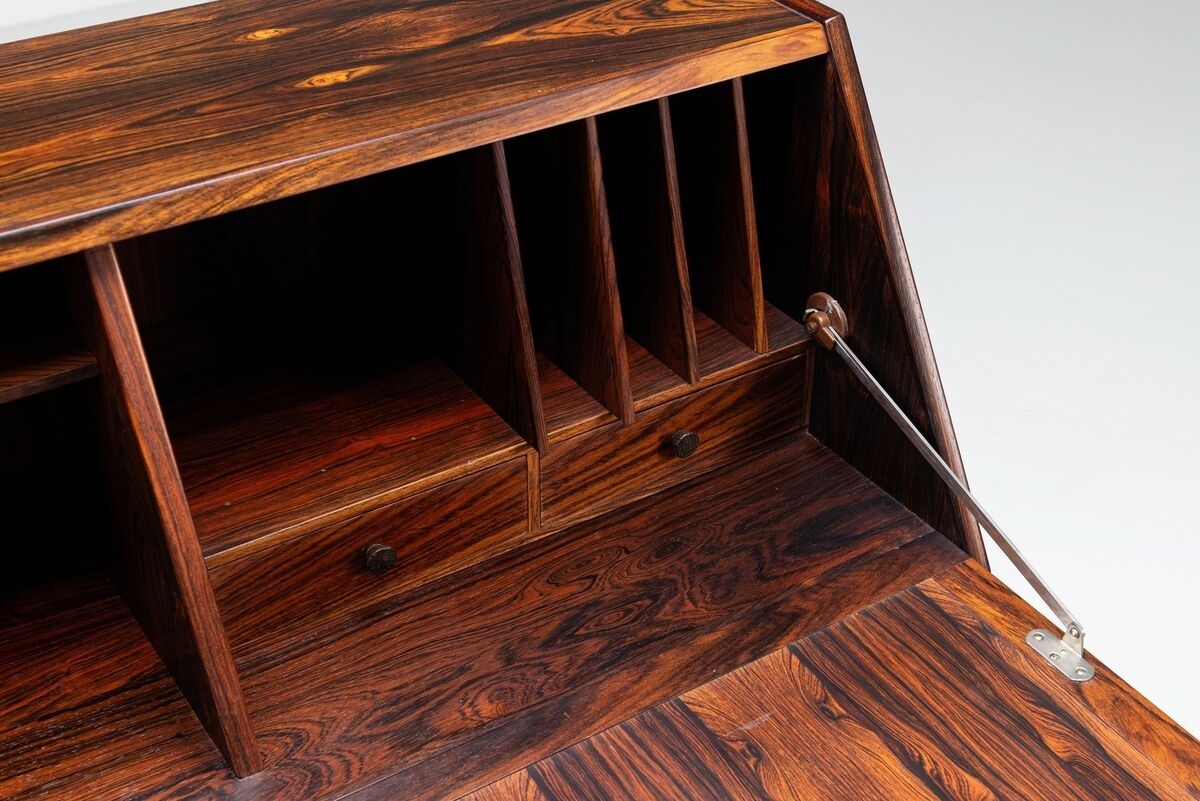 Cabinet secrétaire H.W. Klein en palissandre Bramin Danemark 1960