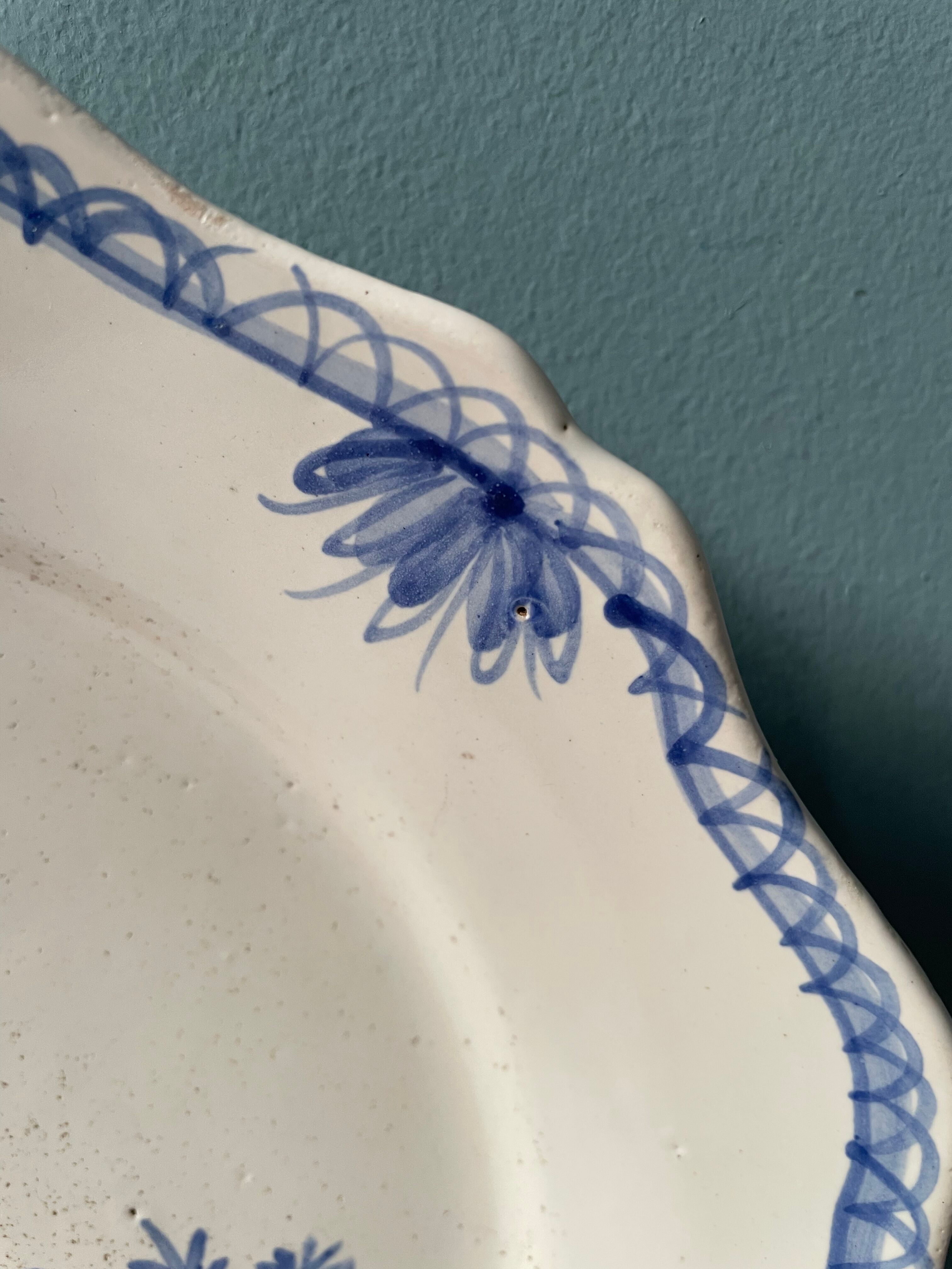 Nevers earthenware patronymic plate