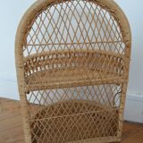 Wicker wall shelf