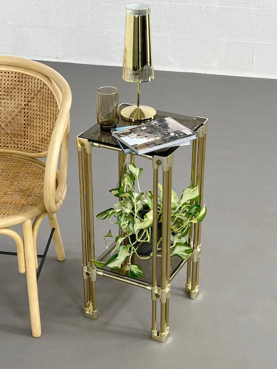 Brass and Glass End Column, 1970s