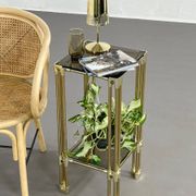 Brass and Glass End Column, 1970s