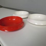 Set de 3 assiettes Guzzini Italie années 70